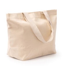 Bolsa de gran formato de algodón canvas reciclado de 330 g/m²