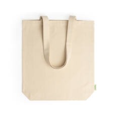 Bolsa de algodón orgánico de 280 g/m² con fuelle