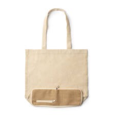 Bolsa plegable de algodón con base de yute de 110g/m²