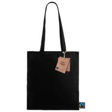 Bolsa de algodón Fairtrade de 180gr/m2 de color negro
