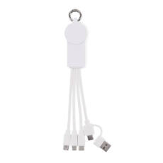 Llavero con cable de carga con dos entradas