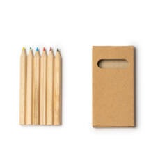 Set promocional de 6 lápices de madera de colores