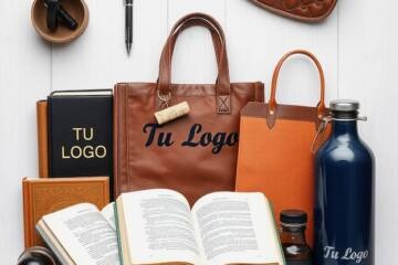 Bodegón de regalos promocionales